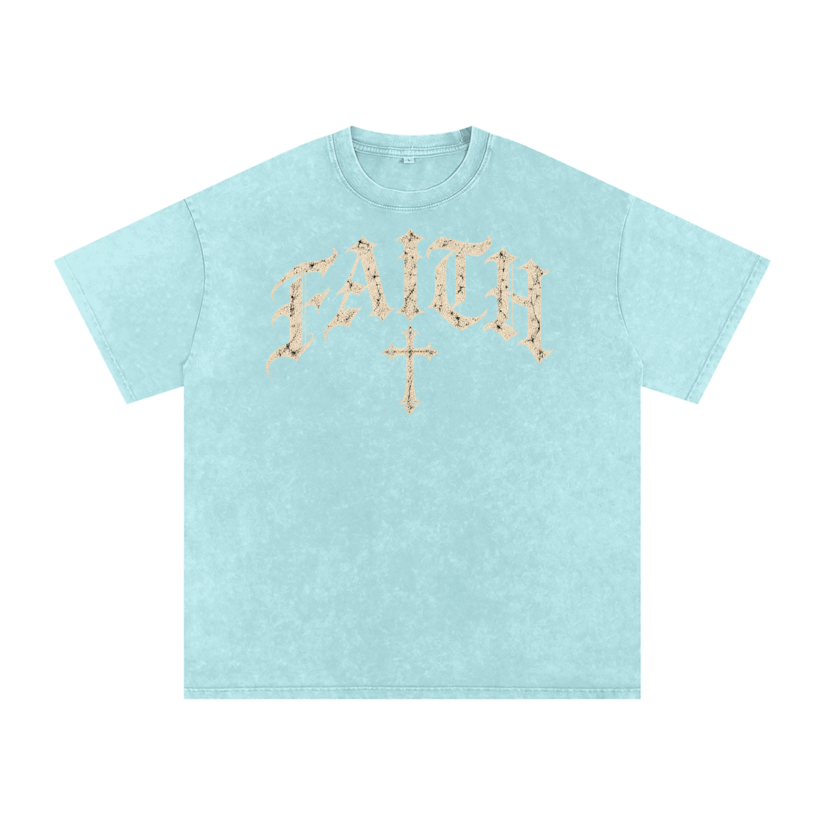 Faith Gothic Cross Tee – Vintage Christian Streetwear